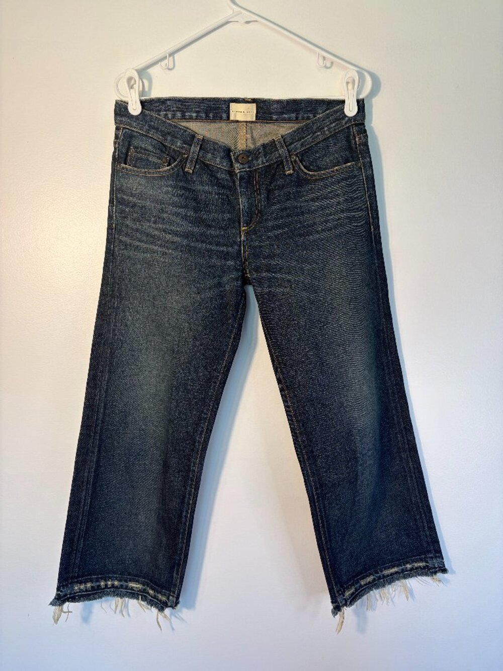 Simon Miller Dark Wash Wide Leg Cropped Parker Jeans (NWOT)